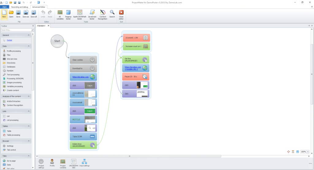 exemple de template zennoposter