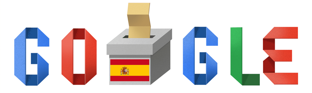 Logo Google pour les élections en Espagne